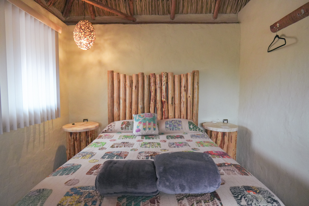 Cama habitación de aldea