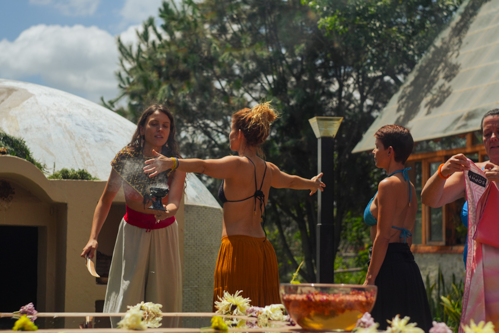 Celebración de temazcal