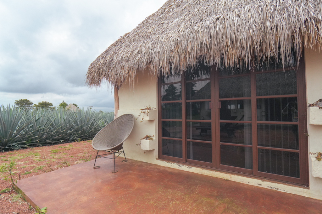 Exterior de habitación de aldea