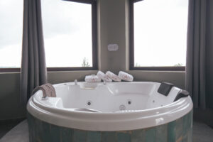 Frontal del jacuzzi de Lechuza